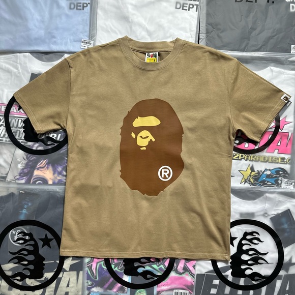 Bape Other - BAPE Big Ape Head Tee “Beige”